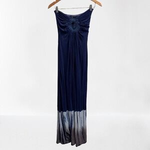 NEW‎ Sky Maxi Dress Strapless Tie Dye Crochet Small READ